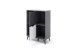 Highboard >Nemea< in Grau matt - 80x115x40cm (BxHxT)