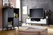 Highboard >Nemea< in Grau matt - 80x115x40cm (BxHxT)