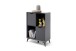 Highboard >Nemea< in Grau matt - 80x115x40cm (BxHxT)