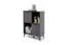 Highboard >Nemea< in Grau matt - 80x115x40cm (BxHxT)
