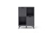 Highboard >Nemea< in Grau matt - 80x115x40cm (BxHxT)