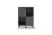 Highboard >Nemea< in Grau matt - 80x115x40cm (BxHxT)