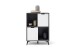 Highboard >Nemea< in Grau matt - 80x115x40cm (BxHxT)