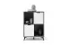 Highboard >Nemea< in Grau matt - 80x115x40cm (BxHxT)