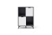 Highboard >Nemea< in Grau matt - 80x115x40cm (BxHxT)