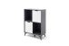 Highboard >Nemea< in Grau matt - 80x115x40cm (BxHxT)