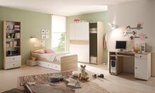 Jugendbett >Floris< in Sonoma-Eiche - 204x66x95cm (BxHxT)
