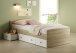 Jugendbett >Floris< in Sonoma-Eiche - 204x66x95cm (BxHxT)