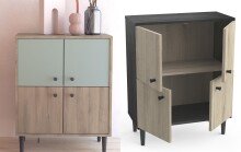 Kommode >Arriana< in  - 60,7x75,5x28,5cm (BxHxT)