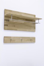 Garderoben-Set >Leduc< in Kernbuche - 252x203x40 (BxHxT)