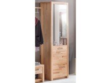Garderoben-Set >Leduc< in Kernbuche - 252x203x40 (BxHxT)