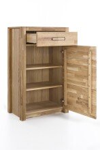 Garderoben-Set >Leduc< in Wildeiche - 252x203x40 (BxHxT)