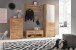 Garderoben-Set >Leduc< in Wildeiche - 252x203x40 (BxHxT)
