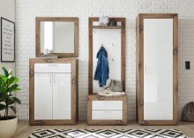 Garderobenschrank >Nigrita< in Flagstaff Oak - 68x193x40cm (BxHxT)