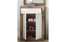 Schuhschrank >Nigrita< in Flagstaff Oak - 80x114x40cm (BxHxT)