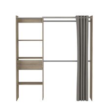 Kleiderschrank >Clara I< in Kronberg Eiche - 168,2x187x50cm (BxHxT)