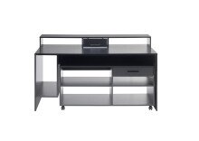 Schreibtisch >Thasos< in Schwarz - 160x92x70cm (BxHxT)