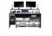 Schreibtisch >Thasos< in Schwarz - 160x92x70cm (BxHxT)