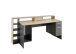 Schreibtisch >Thasos< in Grau - 182x92x70cm (BxHxT)