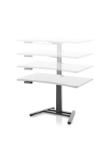 Schreibtisch >Tolentino< in Lichtgrau - 110x63x67cm (BxHxT)