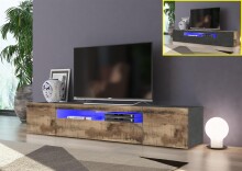 TV-Board >Daiquiri< in Schiefer Nachbildung Ahorn...