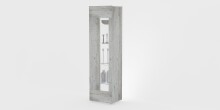 Vitrine >Daiquiri< Anthrazit-Hochglanz oder Beton matt oder Weiß-Ho ...
