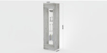 Vitrine >Daiquiri< Anthrazit-Hochglanz oder Beton matt oder Weiß-Ho ...
