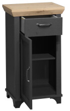 Unterschrank >Marilin< in Anthrazit matt Lack - 45x83x34cm (BxHxT)