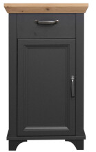 Unterschrank >Marilin< in Anthrazit matt Lack - 45x83x34cm (BxHxT)