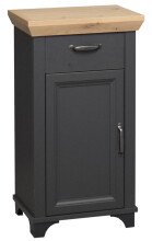 Unterschrank >Marilin< in Anthrazit matt Lack - 45x83x34cm (BxHxT)