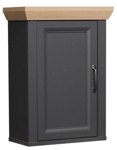 Hängeschrank >Marilin< in Anthrazit matt Lack - 45x63x25cm (BxHxT)