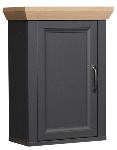 Hängeschrank >Marilin< in Anthrazit matt Lack - 45x63x25cm (BxHxT)