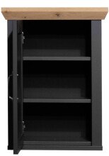 Hängeschrank >Marilin< in Anthrazit matt Lack - 45x63x25cm (BxHxT)