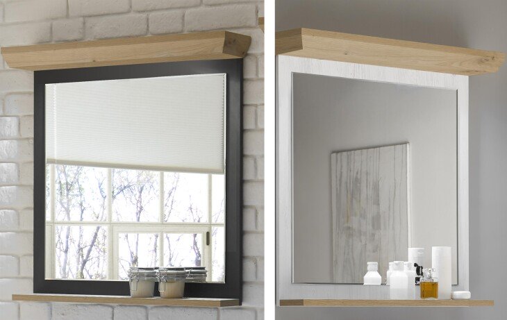 Wandspiegel >Marilin< in  - 77x77x16cm (BxHxT)