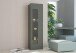 Vitrine >Daiquiri< in Anthrazit-Hochglanz - 45x160x34cm (BxHxT)