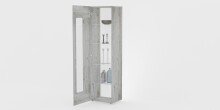 Vitrine >Daiquiri< in Beton matt Nachbildung - 45x160x34cm (BxHxT)