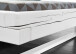 Massivholzbett >Long Beach< in Weiß aus Massivholz - x85x222cm (BxHxT)