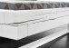 Massivholzbett >Long Beach< in Weiß aus Massivholz - 162x85x222cm (BxHxT)