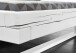 Massivholzbett >Long Beach< in Weiß aus Massivholz - 202x85x222cm (BxHxT)