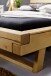 Massivholzbett >Long Beach< in Eichefarbig aus Kiefer Massivholz - 178x85x222cm (BxHxT)