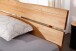 Massivholzbett >Long Beach< in Eichefarbig aus Kiefer Massivholz - 198x85x222cm (BxHxT)