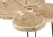 Couchtisch >Caspar< in Akazie aus Massivholz,Metall - 100x45x65cm (BxHxT)