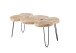 Couchtisch >Caspar< in Akazie aus Massivholz,Metall - 100x45x65cm (BxHxT)