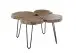 Beistelltisch >Caspar Mini< in Akazie aus Massivholz,Metall - 78x56x72cm (BxHxT)