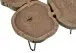Beistelltisch >Caspar Mini< in Akazie aus Massivholz,Metall - 78x56x72cm (BxHxT)