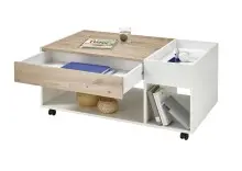 Couchtisch >Elfi< in Weiß - 110x44x60cm (BxHxT)
