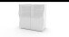 Kommode >Onda< in Weiß Hochglanz - 90x81,2x40cm (BxHxT)