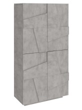 Garderobenschrank >Piacenza< Beton oder Schiefer...