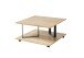 Couchtisch >Melantha< in Eiche aus Massivholz,Metall - 80x36x80cm (BxHxT)