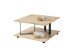 Couchtisch >Melantha< in Eiche aus Massivholz,Metall - 80x36x80cm (BxHxT)